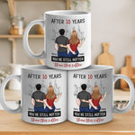 Custom Name 10 Year Anniversary Gifts for Couples - Personalized Mugs