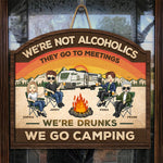 Custom Name Camping Friends Gifts for Campers - Personalized Wood Sign