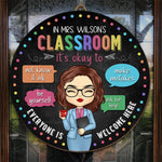 Teacher Classroom Welcome Decor for Students - Wood Sign