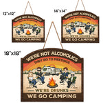 Custom Name Camping Friends Gifts for Campers - Personalized Wood Sign