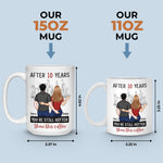 Custom Name 10 Year Anniversary Gifts for Couples - Personalized Mugs