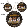Human, Remember To Bring Us Alcohol - Dog & Cat Personalized Custom Shaped Home Decor Wood Sign - House Warming Gift For Pet Owners, Pet Lovers