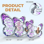 Custom Photo Memorial Butterfly Tribute - Personalized Shaped Acrylic Plaque