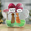Forever Remembered, Forever Missed - Memorial Personalized Custom Paw Shaped Acrylic Plaque - Sympathy Gift, Gift For Pet Owners, Pet Lovers