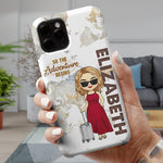 Custom Name Travel Adventure Gifts for Women - Personalized Phone Case