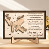 Hand In Hand - Family Personalized Custom 2-Layered Wooden Plaque With Stand - House Warming Gift For Mom
