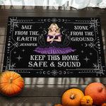 Custom Name Witchy Home Protection Decor - Personalized Doormat