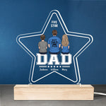 Custom Name Best Dad Ever Family Gift - Personalized 3D LED Light