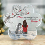 Custom Pet Memorial Gifts for Dog Lovers - Personalized Shaped Acrylic Plaque