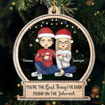Custom Name Christmas Couple Gifts - Personalized Ornament