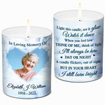 Custom Photo Memorial Gifts - Personalized Scented Candle