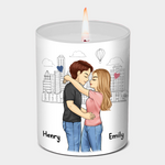 Custom Name Couple Love Gifts - Personalized Scented Candle