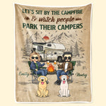 Custom Name Camping Gifts for Couples - Personalized Blanket