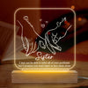 You Won't Have To Face Them Alone - Bestie Personalized Custom Square Shaped 3D LED Light - Gift For Best Friends, BFF, Sisters