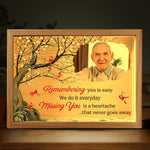 Custom Photo Memorial Remembrance Decor - Personalized Frame Light Box