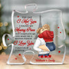 I Love You Forever, Honey - Couple Personalized Custom Puzzle Shaped Acrylic Plaque - Gift For Husband Wife, Anniversary