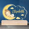 Sleep Tight Baby - Family Personalized Custom Heart 3D LED Light - Mother's Day, Baby Shower Gift, Gift For First Mom
