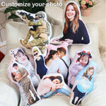 Custom Photo Portrait Gifts - Personalized Shaped Pillow
