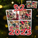 Custom Photo Christmas Family Gifts - Personalized Ornament