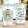 Life Is Short, Take The Trip - Travel Personalized Custom Clear Acrylic Tumbler - Gift For Travel Lovers