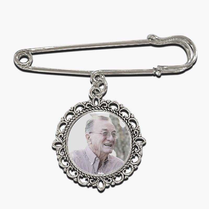 Custom Photo Memorial Keepsake Gifts - Personalized Memorial Lapel Pin