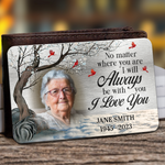 Custom Photo Memorial Gifts - Personalized Aluminum Wallet Card