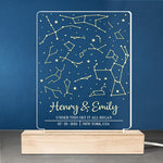Custom Constellation Couple Gifts - Personalized 3D LED Light