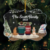 Our Christmas Is Finally Here - Memorial Personalized Custom Ornament - Acrylic Benelux Shaped - Christmas Gift, Sympathy Gift For Pet Owners, Pet Lovers