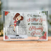 You Complete Me And Make Me A Better Person - Couple Personalized Custom Rectangle Shaped Acrylic Plaque - Gift For Husband Wife, Anniversary