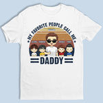 Custom Name Daddy Family Gifts for Dad - Personalized Apparel