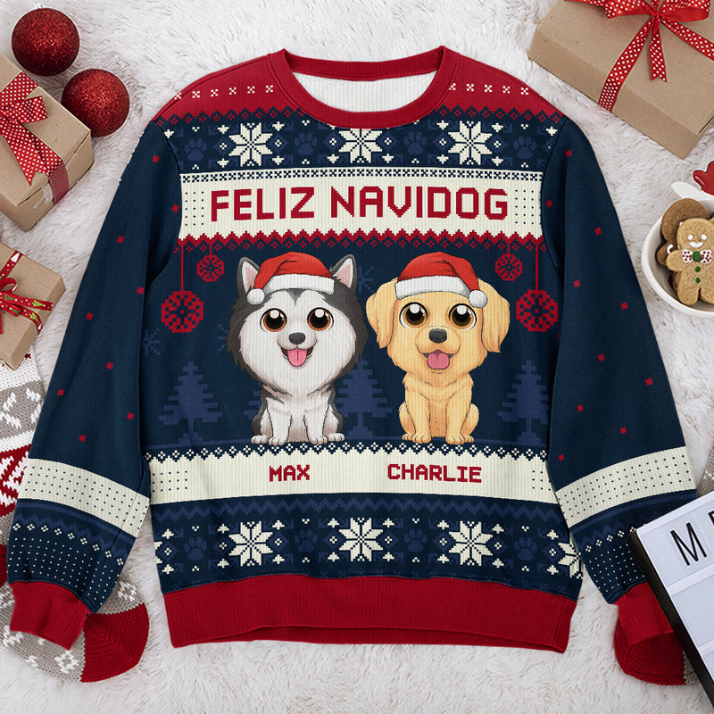 All I Want For Christmas - Dog Personalized Custom Ugly Sweatshirt - Unisex Wool Jumper - Christmas Gift For Pet Owners, Pet Lovers