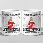 Custom Name Funny Couple Promise Gifts - Personalized Mugs