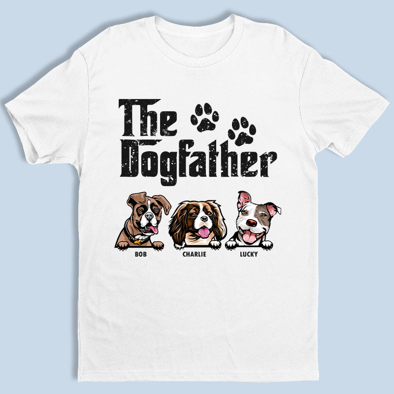 Custom Name Dogfather Gifts for Dog Lovers - Personalized Apparel