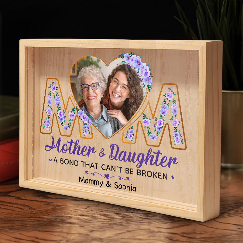 Custom Photo Mother Daughter Gifts - Personalized Frame Light Box