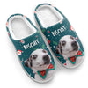 Custom Photo The Coolest Friend Ever - Dog & Cat Personalized Custom Fluffy Slippers - Christmas Gift For Pet Owners, Pet Lovers