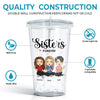 We're Soul Sisters - Bestie Personalized Custom Clear Acrylic Tumbler - Gift For Best Friends, BFF, Sisters