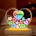Custom Name Grandma Family Gifts - Personalized 3D LED Light