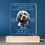 Custom Pet Photo Dog Memorial Keepsake - Personalized 3D LED Light