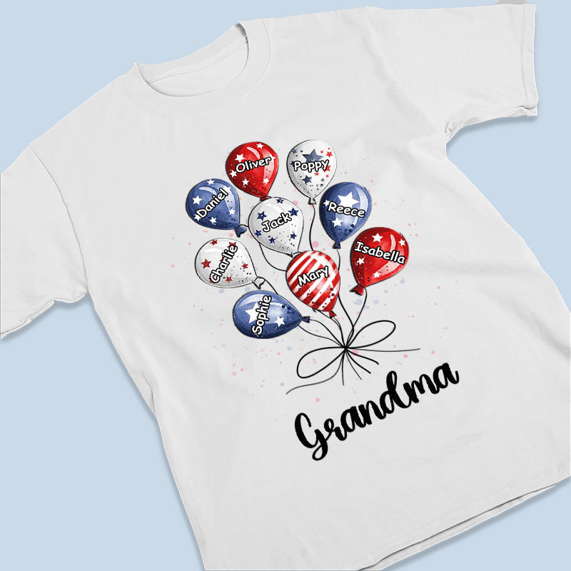 Granny Is My Bestie - Family Personalized Custom Unisex Patriotic T-shirt, Hoodie, Sweatshirt - Independence Day, 4th Of July, Birthday Gift For Grandma