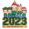 We're A Family - Family Personalized Custom Ornament - Wood Custom Shaped - Christmas Gift For Family Members