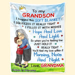 Custom Name Grandma Gifts for Granddaughter - Personalized Blanket