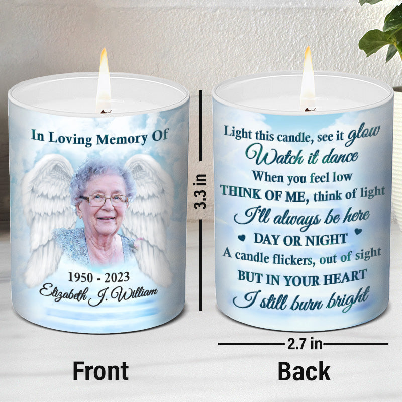 Custom Photo Always In Loving Memory With You - Memorial Personalized Custom Smokeless Scented Candle - Memorial Gift, Sympathy Gift For Family Members
