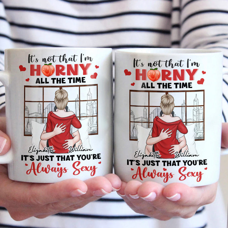 I Just Want To Be With You - Couple Personalized Custom Mug - Gift For Husband Wife, Anniversary