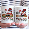 Blessed To Be Called Grandma - Family Personalized Custom Mug - Christmas Gift For Grandma