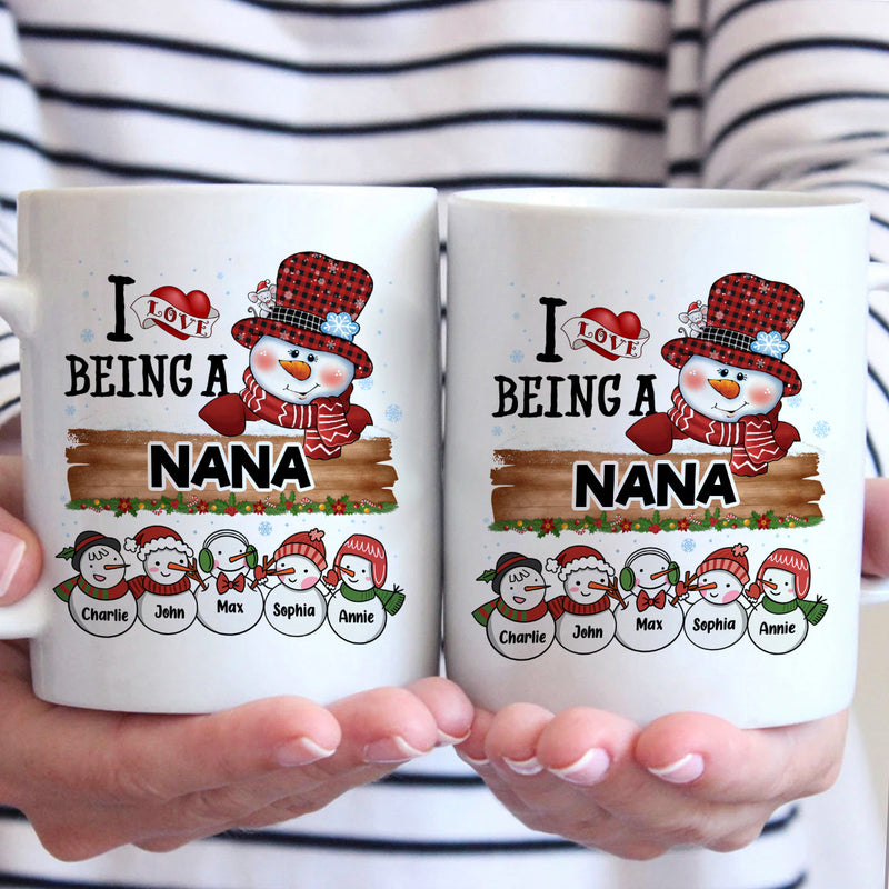 Blessed To Be Called Grandma - Family Personalized Custom Mug - Christmas Gift For Grandma