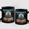 Grandma's Favorite Batch - Family Personalized Custom Black Mug - Christmas Gift For Grandma