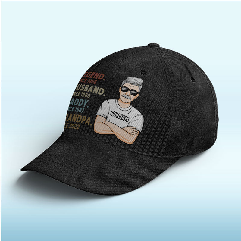 Custom Name Husband Daddy Grandpa Gifts for Men - Personalized Classic Cap