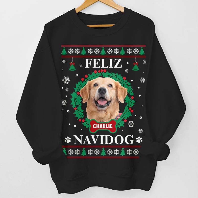Custom Pet Photo Christmas Gifts for Dog Lovers - Personalized Apparel