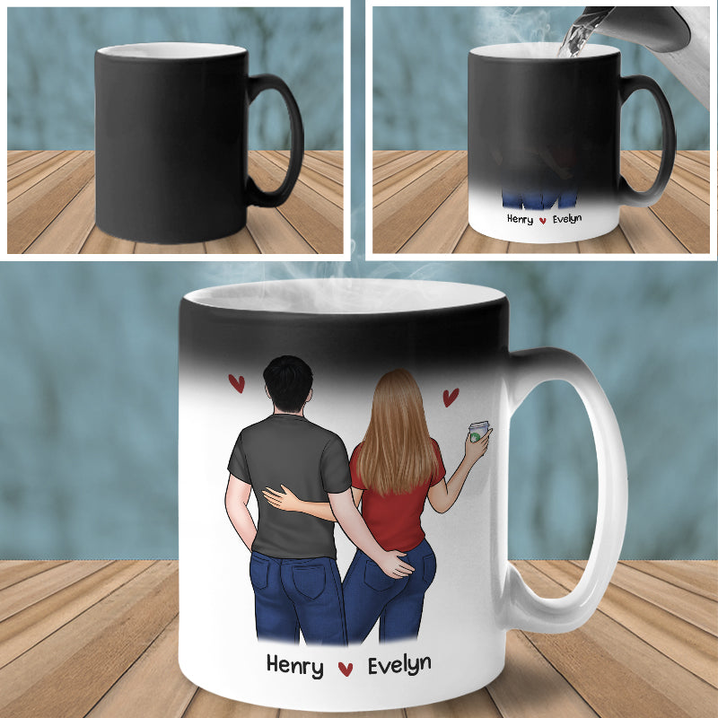 Congrats On Another Year Being My Husband - Couple Personalized Custom Color Changing Mug - Gift For Husband Wife, Anniversary
