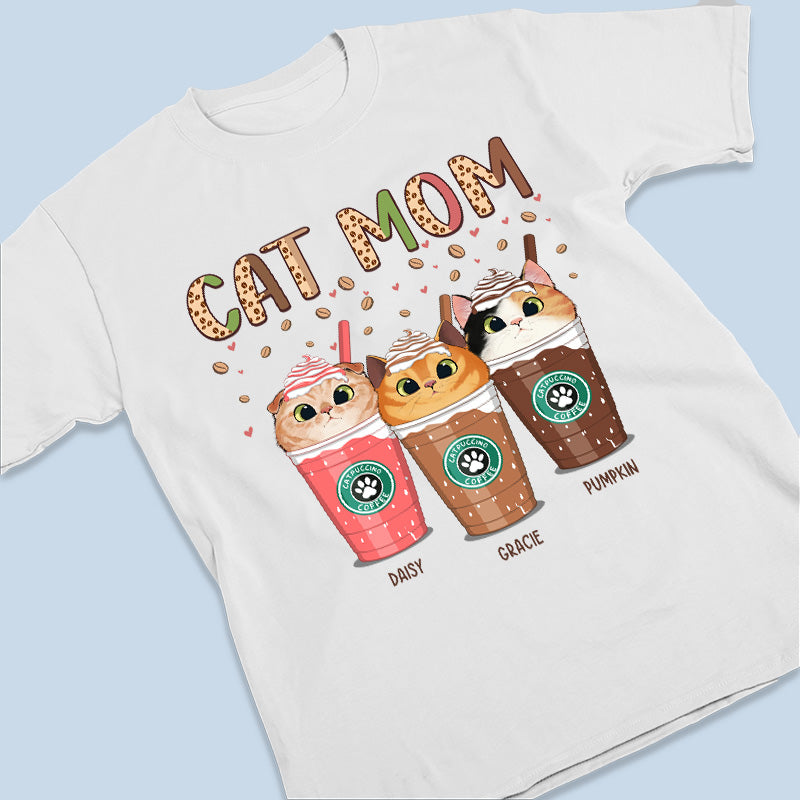 Mom & Catpuccino Puppuccino Coffee - Dog & Cat Personalized Custom Unisex T-shirt, Hoodie, Sweatshirt - Gift For Pet Owners, Pet Lovers